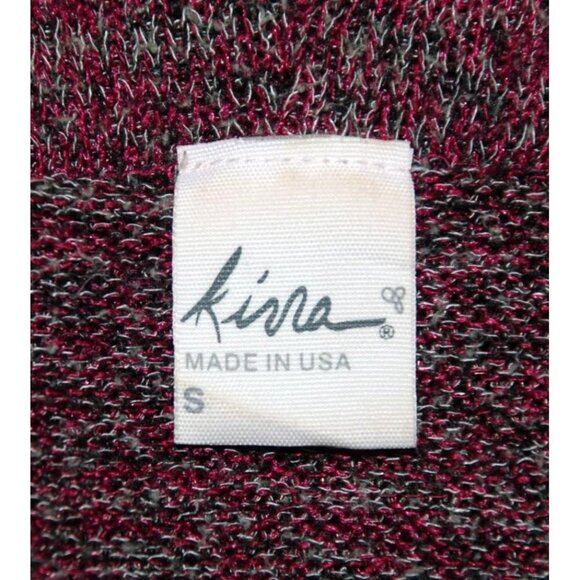 Kirra Purple Open Front Cardigan Sweater Size S Long Cuffed Sleeve Pockets - Picture 9 of 11